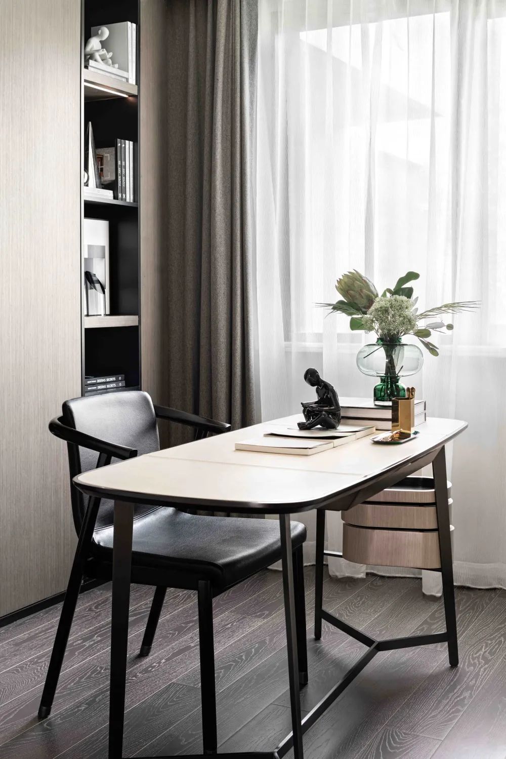 简约新中式风格室内设计家装案例-书房 简约新中式风格室内设计家装案例-书房