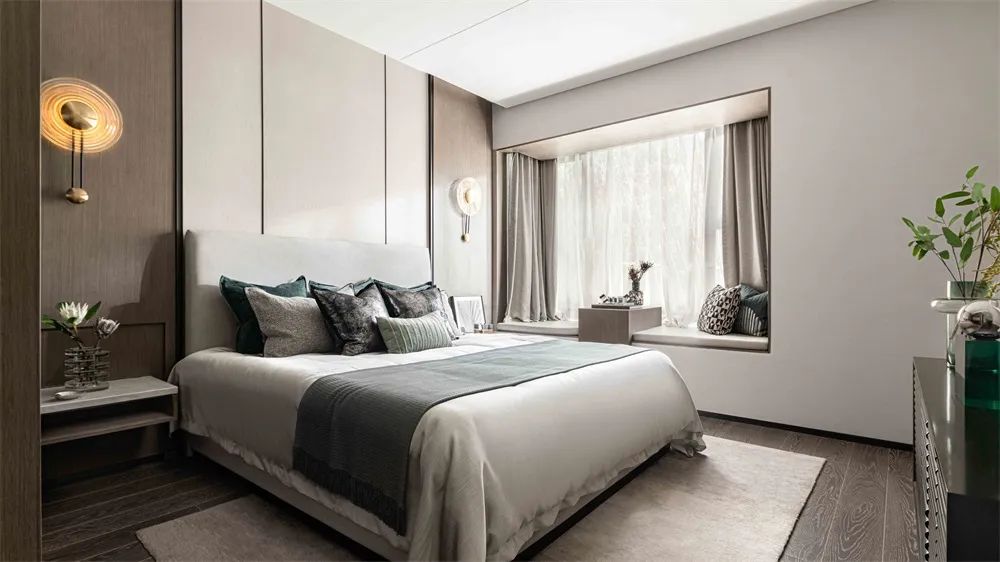 简约新中式风格室内设计家装案例-卧室 简约新中式风格室内设计家装案例-卧室