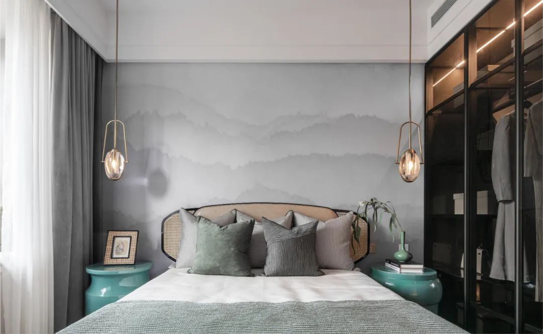 新中式风格室内设计家装案例-卧室 新中式风格室内设计家装案例-卧室