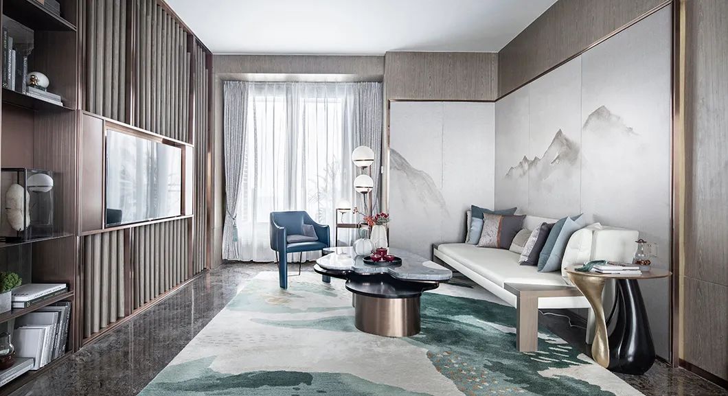 装修案例新中式风格复式装修效果图-休闲区 装修案例新中式风格复式装修效果图-休闲区